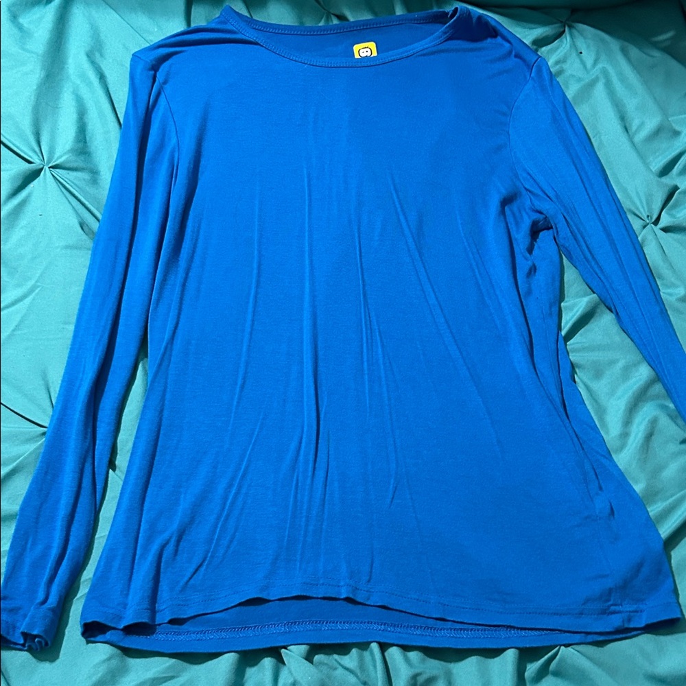 WonderWink Vibrant Blue Long Sleeve Top